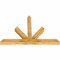 Ekena Millwork Saratoga Rough Sawn Timber Gable Bracket, Western Red Cedar, 60"W x 40"H x 4"D x 4"F, 16/12 Pitch GBW060X40X0404SAR00RWR - alternate 4